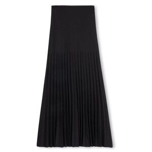 NWT ✅ Slate Knit Pleated Long Skirt Maxi Length BLACK - Size XL ✨ NEW WITH TAGS